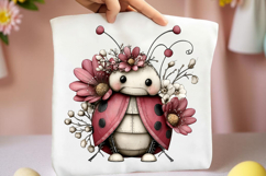 Whimsical Spring Ladybug Clipart Product Image 2