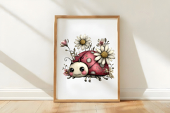 Whimsical Spring Ladybug Clipart Product Image 3