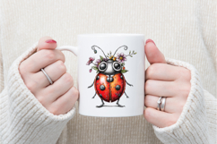 Whimsical Spring Ladybug Clipart Product Image 4