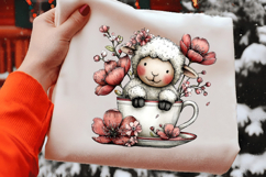 Whimsical Spring Lamb Clipart Product Image 2