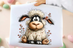 Whimsical Spring Lamb Clipart Product Image 2