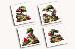 Whimsical spring landscape Clipart Product Image 4