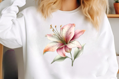 Whimsical Spring Lily Flower Clipart Product Image 2