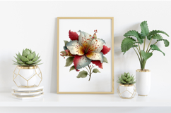 Whimsical Spring Lily Flowers Clipart Product Image 2