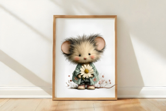 Whimsical Spring Mouse Clipart Product Image 3
