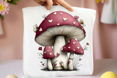 Whimsical Spring Mushroom Clipart Product Image 2