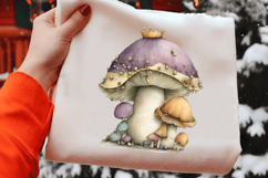 Whimsical Spring Mushroom Clipart Product Image 2