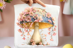 Whimsical Spring Mushroom Clipart Product Image 2