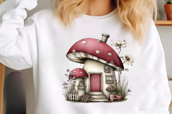 Whimsical Spring Mushroom Clipart Product Image 2