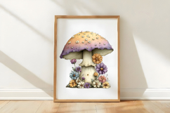 Whimsical Spring Mushroom Clipart Product Image 3