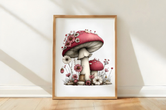 Whimsical Spring Mushroom Clipart Product Image 3