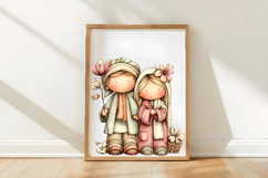 Whimsical Spring Nativity Scene Clipart Product Image 3