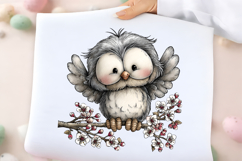 Whimsical Spring Owl Clipart Product Image 2