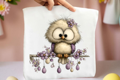 Whimsical Spring Owl Clipart Product Image 2