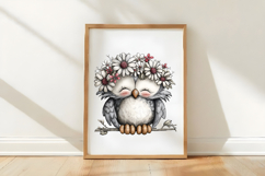 Whimsical Spring Owl Clipart Product Image 3