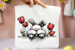 Whimsical Spring Peeking Animal Clipart Product Image 2