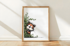Whimsical Spring Peeking Animal Clipart Product Image 3