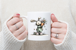 Whimsical Spring Playing Bunny Clipart Product Image 4