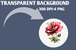 Whimsical Spring Poppy clipart Product Image 2