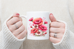 Whimsical Spring Poppy Flowers Clipart Product Image 4