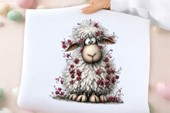 Whimsical Spring Sheep Clipart Product Image 2