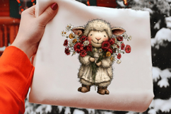 Whimsical Spring Sheep Clipart Product Image 2