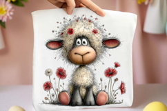 Whimsical Spring Sheep Clipart Product Image 2