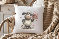 Whimsical Spring Sheep Clipart Product Image 3