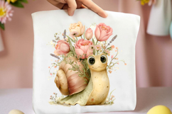 Whimsical Spring Snail Clipart Product Image 2