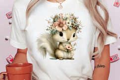 Whimsical Spring Squirrel Clipart Product Image 2
