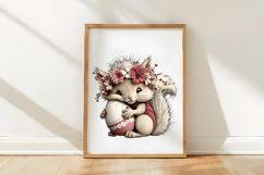 Whimsical Spring Squirrel Clipart Product Image 3