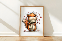 Whimsical Spring Squirrel Clipart Product Image 3