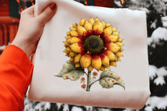 Whimsical Spring Sunflower Clipart Product Image 2