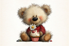 Whimsical Spring Teddy Bear Clipart Product Image 2