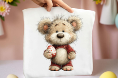 Whimsical Spring Teddy Bear Clipart Product Image 2