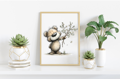 Whimsical Spring Teddy Bear Clipart Product Image 2