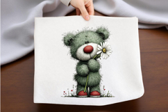 Whimsical Spring Teddy Bear Clipart Product Image 2