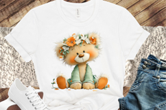 Whimsical Spring Teddy Bear Clipart Product Image 3