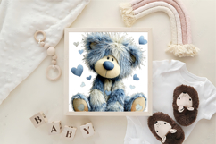 Whimsical Spring Teddy Bear Clipart Product Image 3