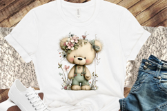 Whimsical Spring Teddy Bear Clipart Product Image 3