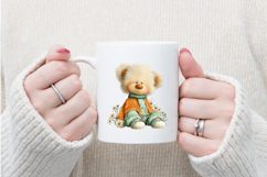 Whimsical Spring Teddy Bear Clipart Product Image 4