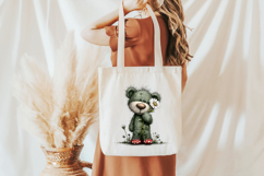 Whimsical Spring Teddy Bear Clipart Product Image 5