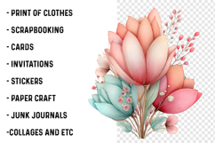 Whimsical Spring Tulip Clipart Product Image 2