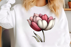 Whimsical Spring Tulip Flower Clipart Product Image 2