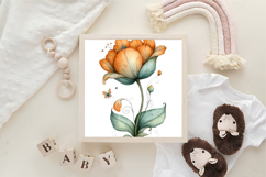 Whimsical Spring Tulip Flower Clipart Product Image 3