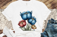 Whimsical Spring Tulip Flower Clipart Product Image 3