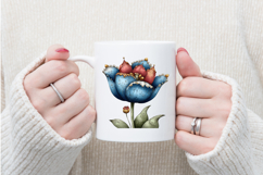 Whimsical Spring Tulip Flower Clipart Product Image 4