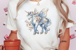 Whimsical Spring Unicorn Clipart Product Image 2
