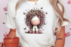 Whimsical Spring Unicorn Clipart Product Image 2
