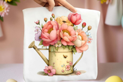 Whimsical Spring Watering Can Clipart Product Image 2